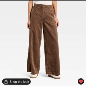 High Rise Corduroy Palazzo Pant - Size 6